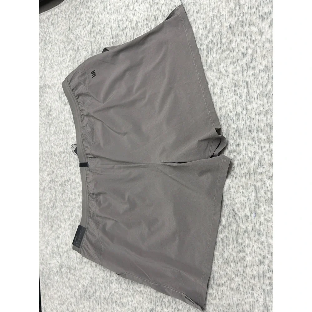VRST MENS‎ 5 INCH ACCELERATE SHORTS SILVER SHADOW XXL MOISTURE WICKING NWT